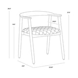 Jeremy Dining Armchair FURNITURE - dining chair Sunpan