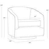 Haze Swivel Lounge Chair FURNITURE - lounge chair Sunpan