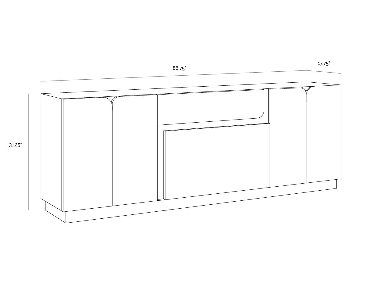 Alessi Sideboard FURNITURE - sideboard Sunpan