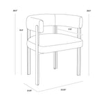 Mael Dining Armchair FURNITURE - dining chair Sunpan