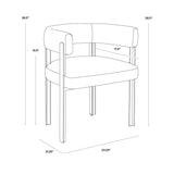 Mael Dining Armchair FURNITURE - dining chair Sunpan