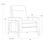 Braton Recliner FURNITURE - lounge chair Sunpan