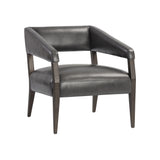 Carios Lounge Chair FURNITURE - lounge chair Sunpan Brentwood Charcoal Leather