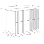 Carlum Nightstand FURNITURE - night stand Sunpan