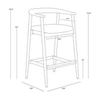 Jeremy Counter Stool FURNITURE - counter stool Sunpan