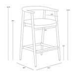 Jeremy Counter Stool FURNITURE - counter stool Sunpan