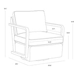 Casteel Swivel Lounge Chair FURNITURE - lounge chair Sunpan