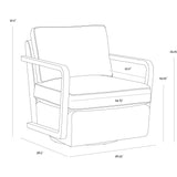 Casteel Swivel Lounge Chair FURNITURE - lounge chair Sunpan