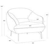 Armando Armchair FURNITURE - lounge chair Sunpan