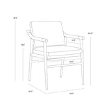 Meare Dining Armchair FURNITURE - dining chair Sunpan