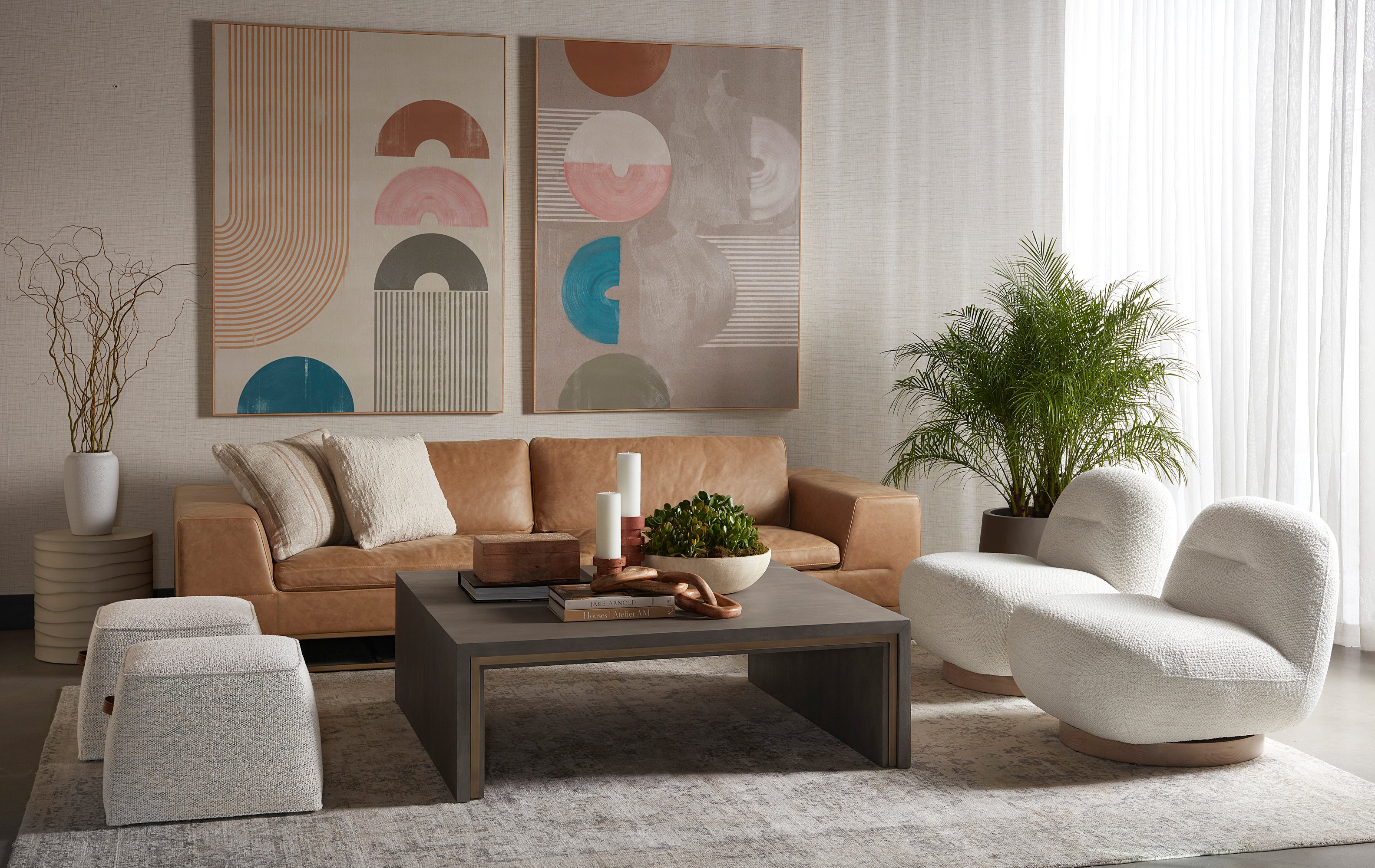 Franza Swivel Lounge Chair FURNITURE - lounge chair Sunpan