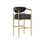 Helly Barstool FURNITURE - barstool Sunpan Bravo Black