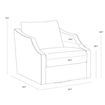 Orson Swivel Lounge Chair FURNITURE - lounge chair Sunpan