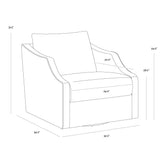 Orson Swivel Lounge Chair FURNITURE - lounge chair Sunpan