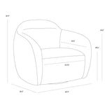Ismir Swivel Lounge Chair FURNITURE - lounge chair Sunpan
