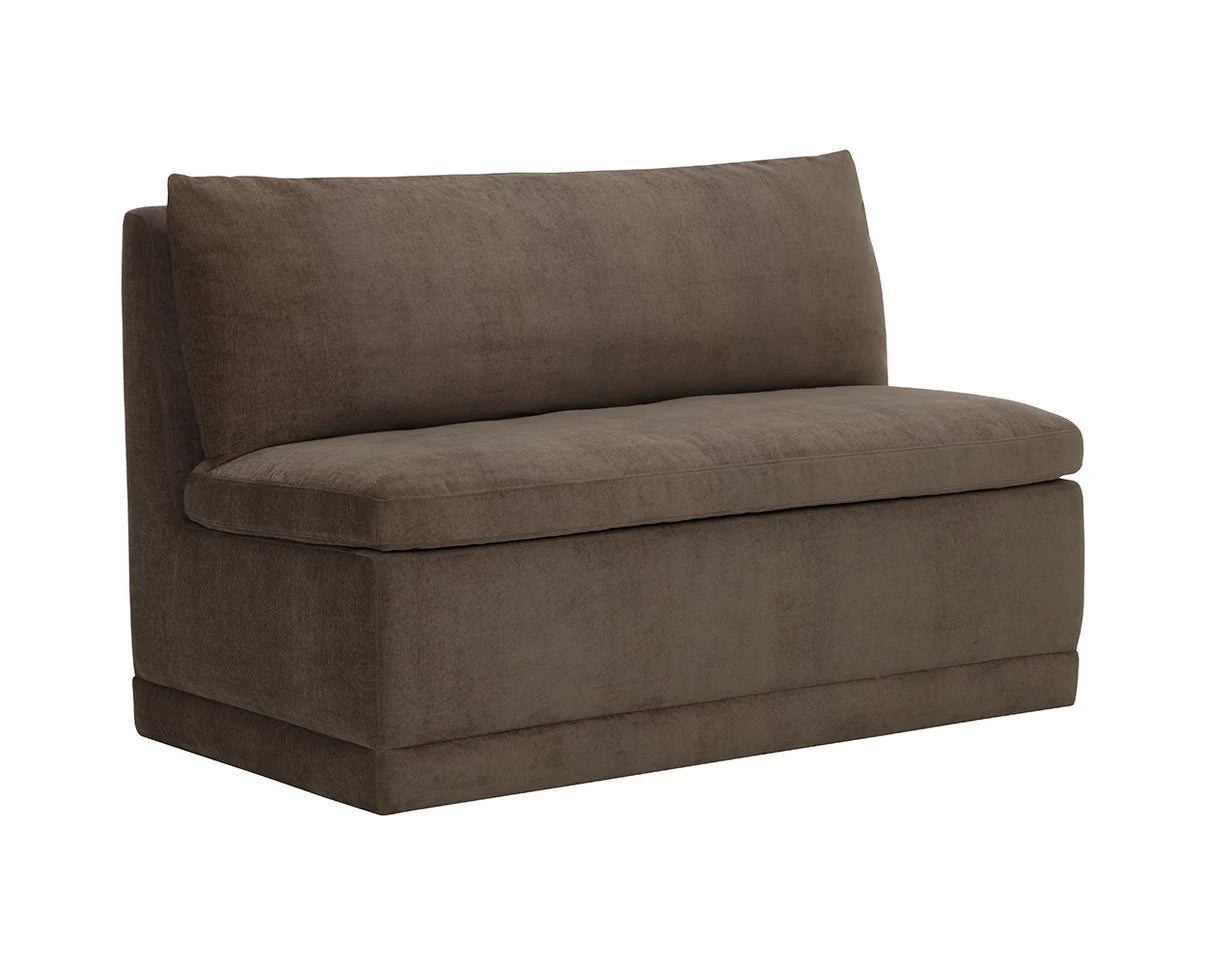 Donna Banquette FURNITURE - bench Sunpan Dusty Brown