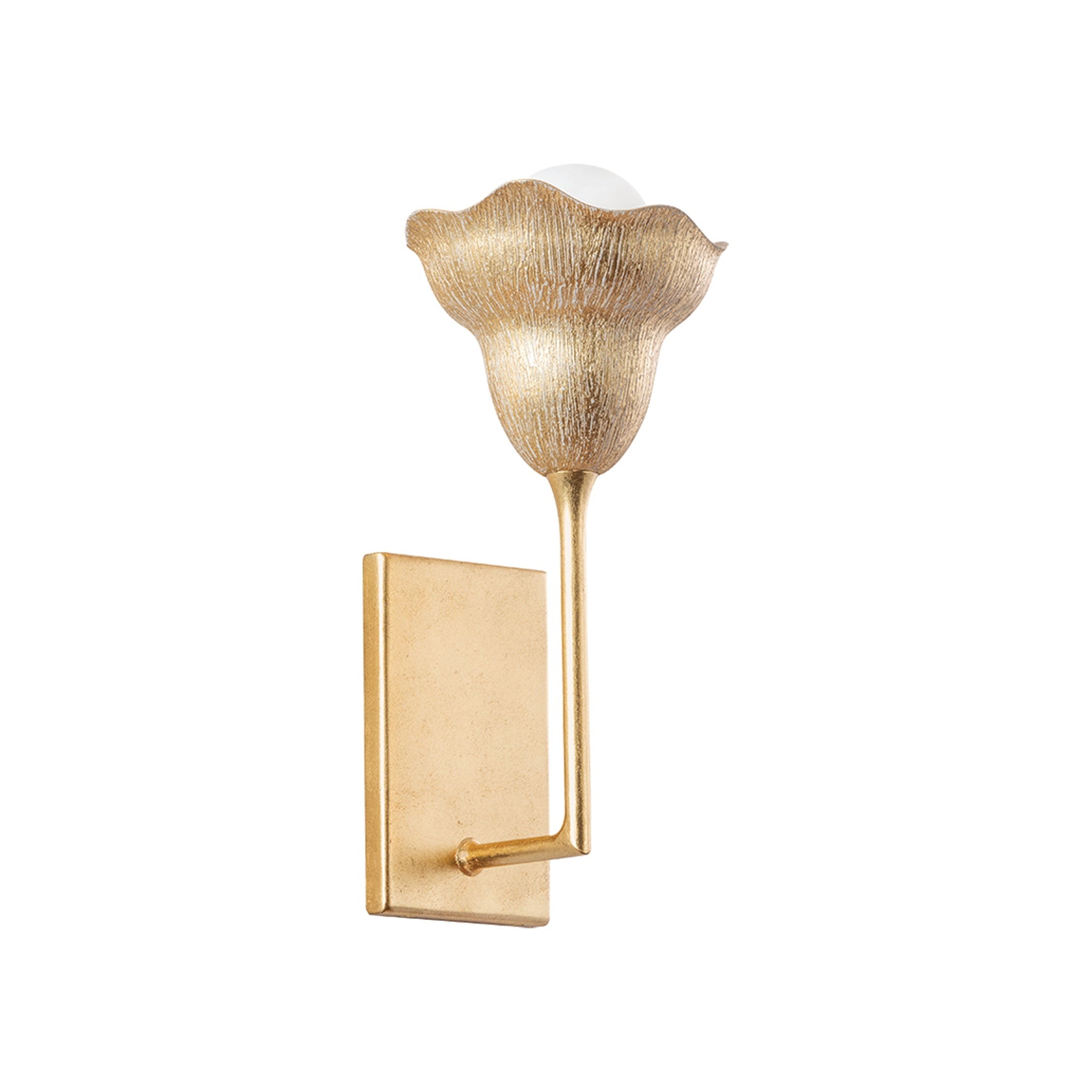 Alora Wall Sconce, Vintage Gold Leaf