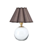 Giorgio Crystal Mini Lamp Mini Lamps Regina Andrew Natural Brass Umber Scalloped Shade