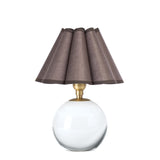 Giorgio Crystal Mini Lamp Mini Lamps Regina Andrew Natural Brass Umber Scalloped Shade
