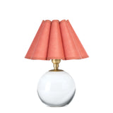 Giorgio Crystal Mini Lamp Mini Lamps Regina Andrew Natural Brass Poppy Scalloped Shade