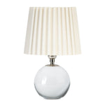 Giorgio Crystal Mini Lamp Mini Lamps Regina Andrew Polished Nickel Oyster Wave Pleat Shade