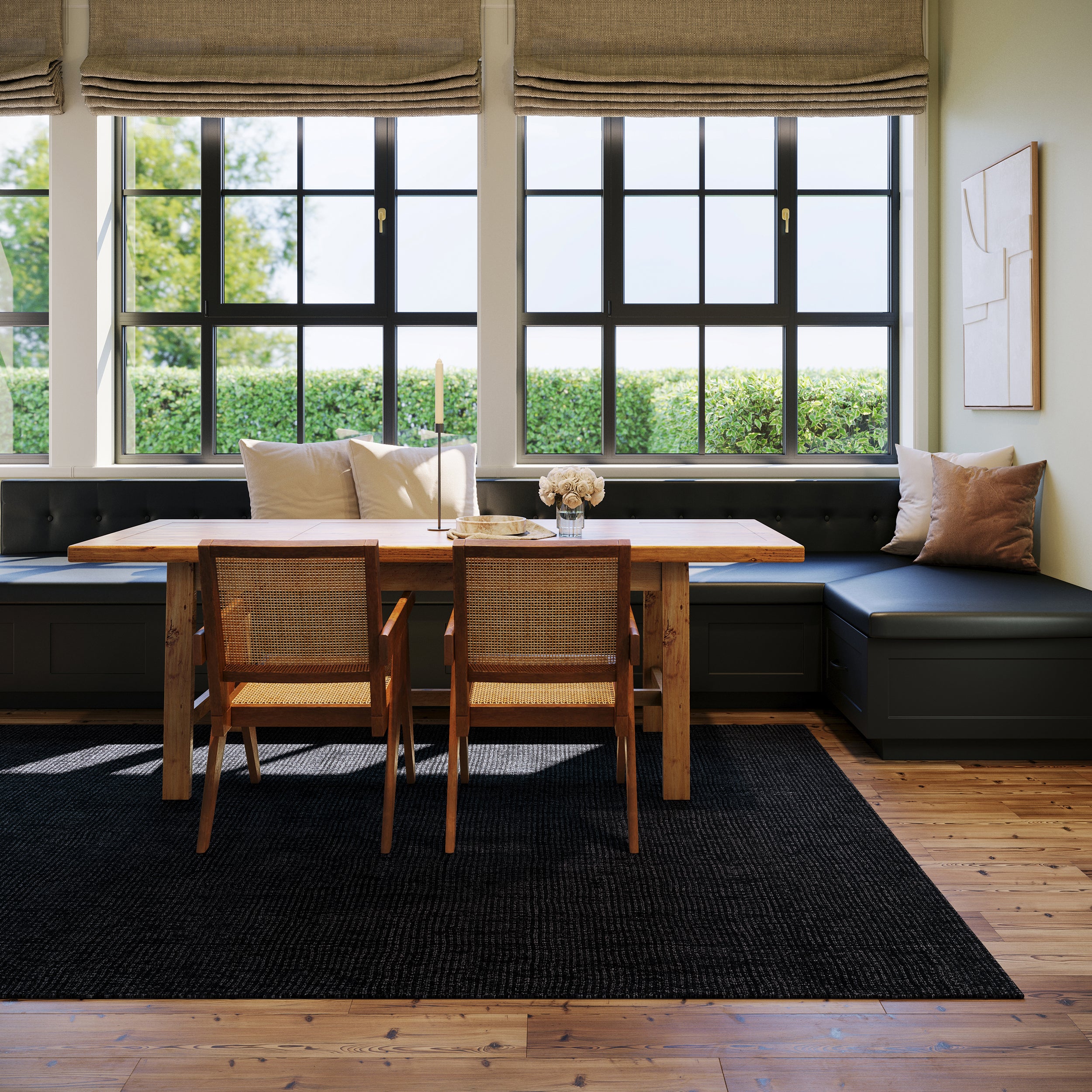 Nate Berkus Crosby Solid Wool Cozy Area Rug RUGS - wool Dash & Albert