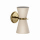Antique Natural Brass with Oyster Shade
