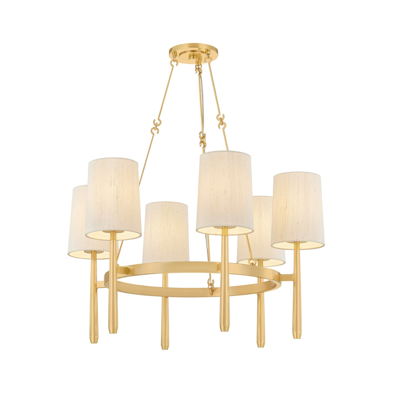 Bridgeton Chandelier, Aged Brass Small