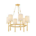 Bridgeton Chandelier LIGHTING - Chandelier Hudson Valley Lighting Aged Brass Small