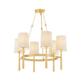 Bridgeton Chandelier LIGHTING - Chandelier Hudson Valley Lighting Aged Brass Small