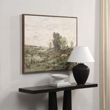 Natura Verde Framed Canvas
