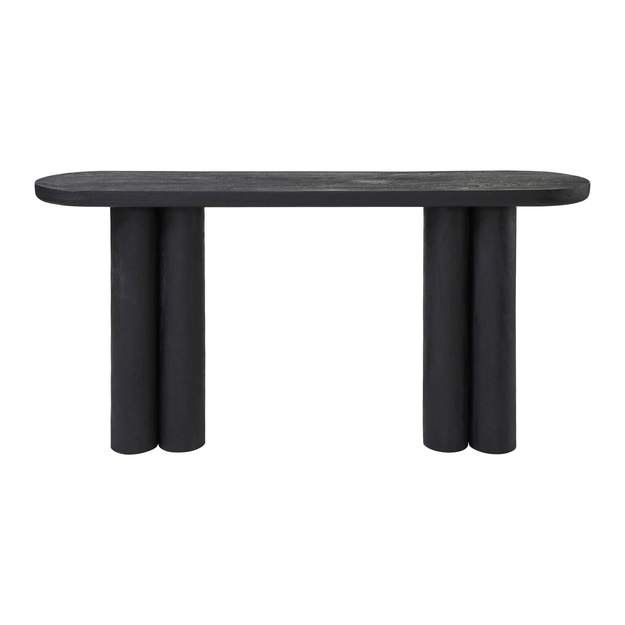 Ramon Console Table FURNITURE - console table Renwil Black