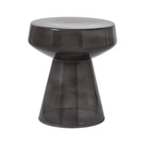Livia Tinted Glass Side Table 4 - c - FURNITURE - accent table - metal Renwil