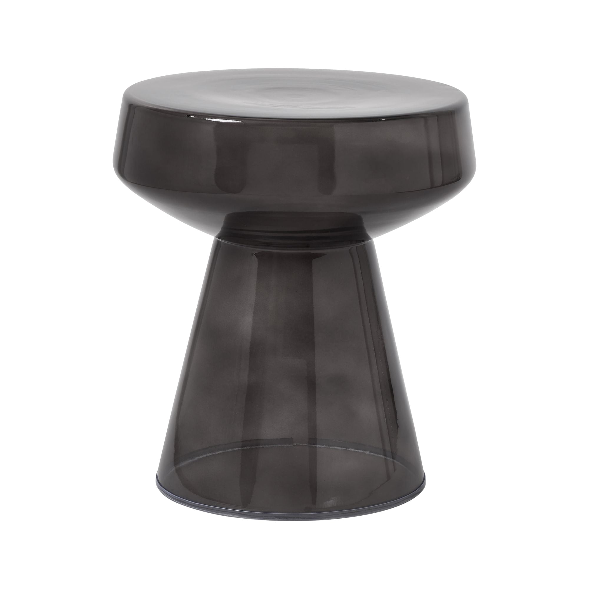 Livia Tinted Glass Side Table 4 - c - FURNITURE - accent table - metal Renwil