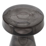 Livia Tinted Glass Side Table 4 - c - FURNITURE - accent table - metal Renwil