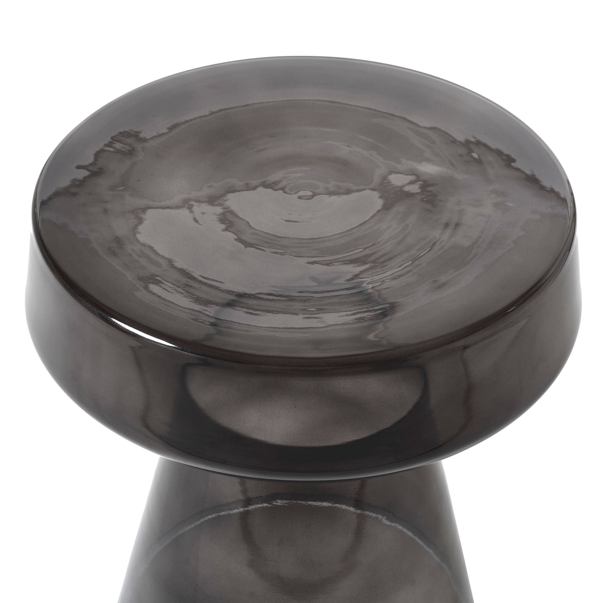 Livia Tinted Glass Side Table 4 - c - FURNITURE - accent table - metal Renwil
