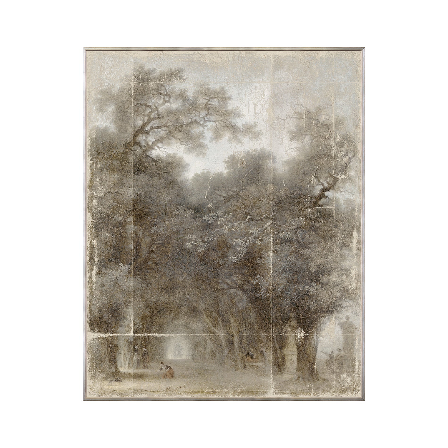 "A Shaded Avenue" Canvas Custom Framed Art Print C696 Wood Frame ARTWORK - framed print Celadon Art