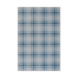 Andri Modern Plaid Machine Washable Rug RUGS - synthetic Dash & Albert Blue 2' x 3'