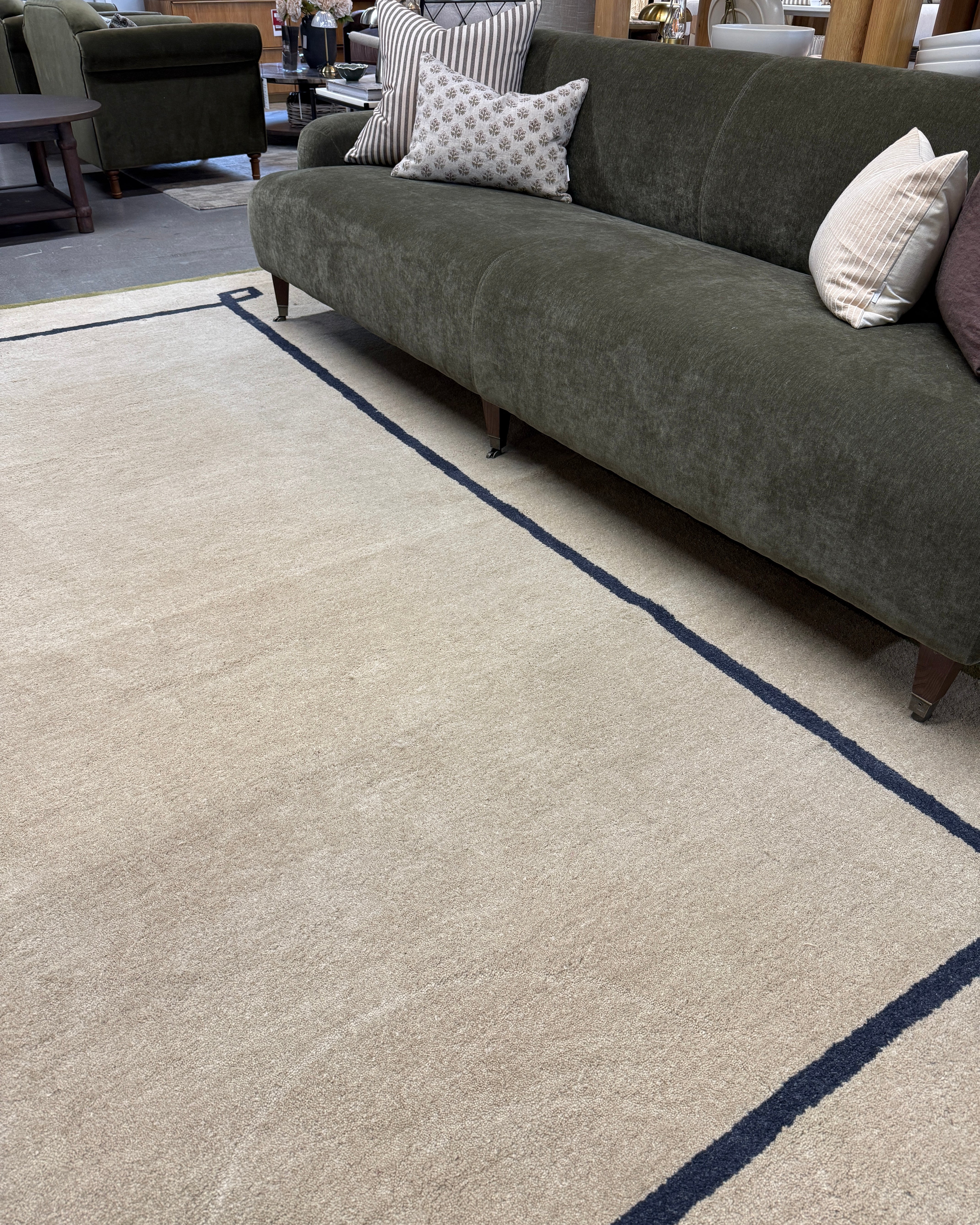 FLOOR MODEL - Nate Berkus Serge Bordered Wool Cozy Area Rug - 8'6" x 11'6" RUGS - floor model Dash & Albert