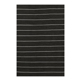 Ripple Black Stripe Reversible Rug