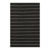 Ripple Black Stripe Reversible Rug