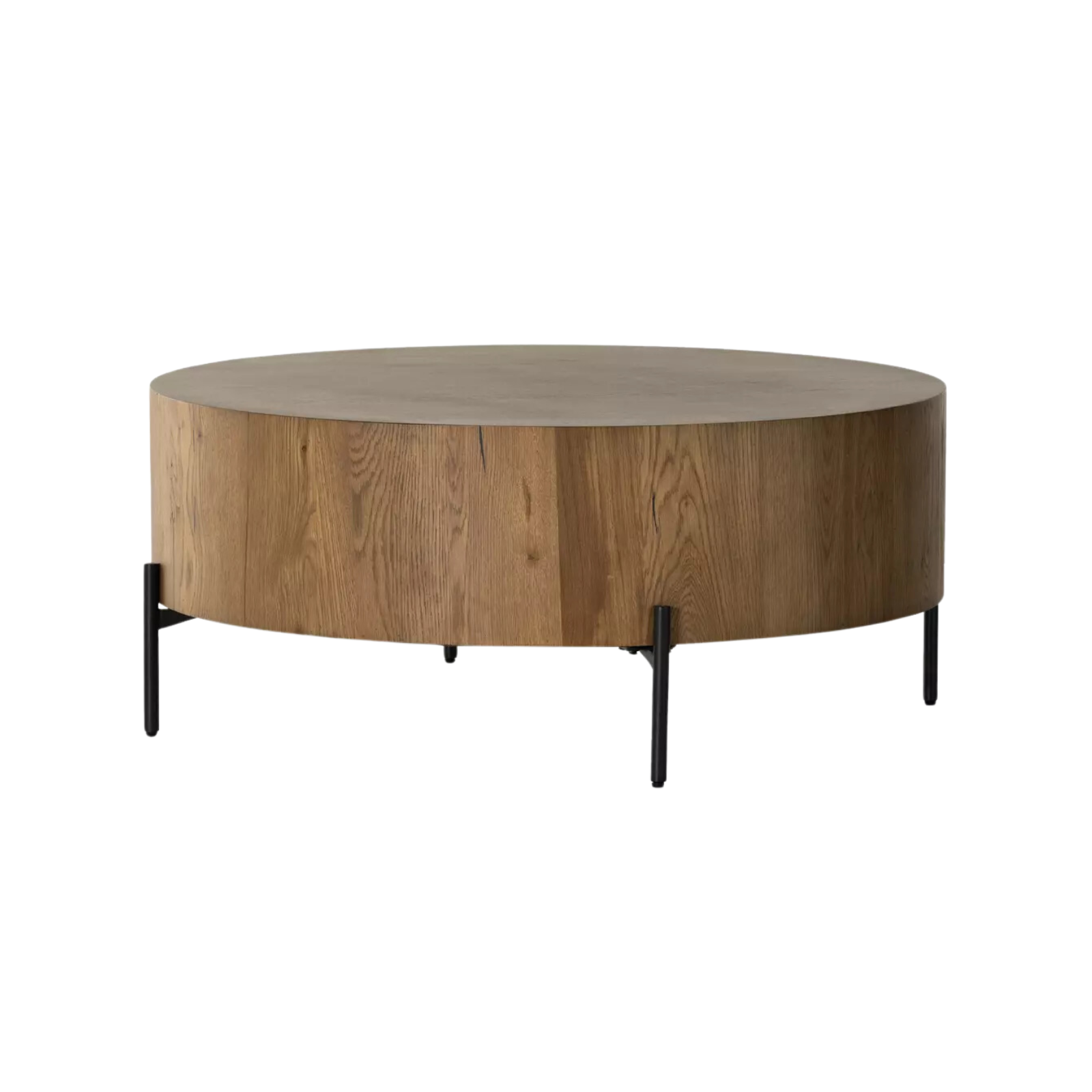 Emmanuel Drum Coffee Table 4 - b - FURNITURE - coffee table - round Four Hands