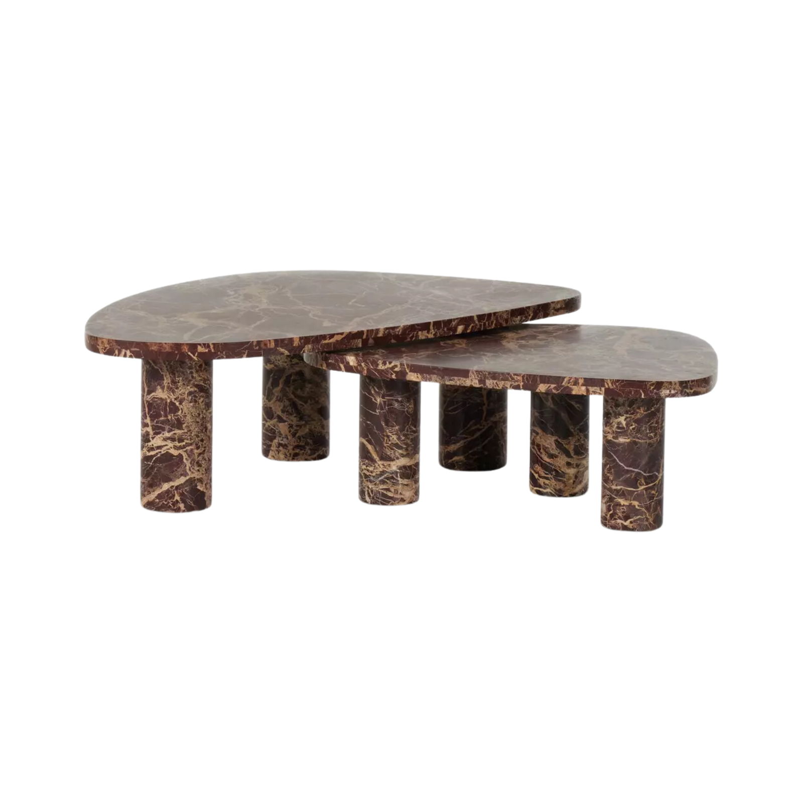 Zion Nesting Coffee Table Set 4 - a - FURNITURE - Coffee Table - Round Four Hands