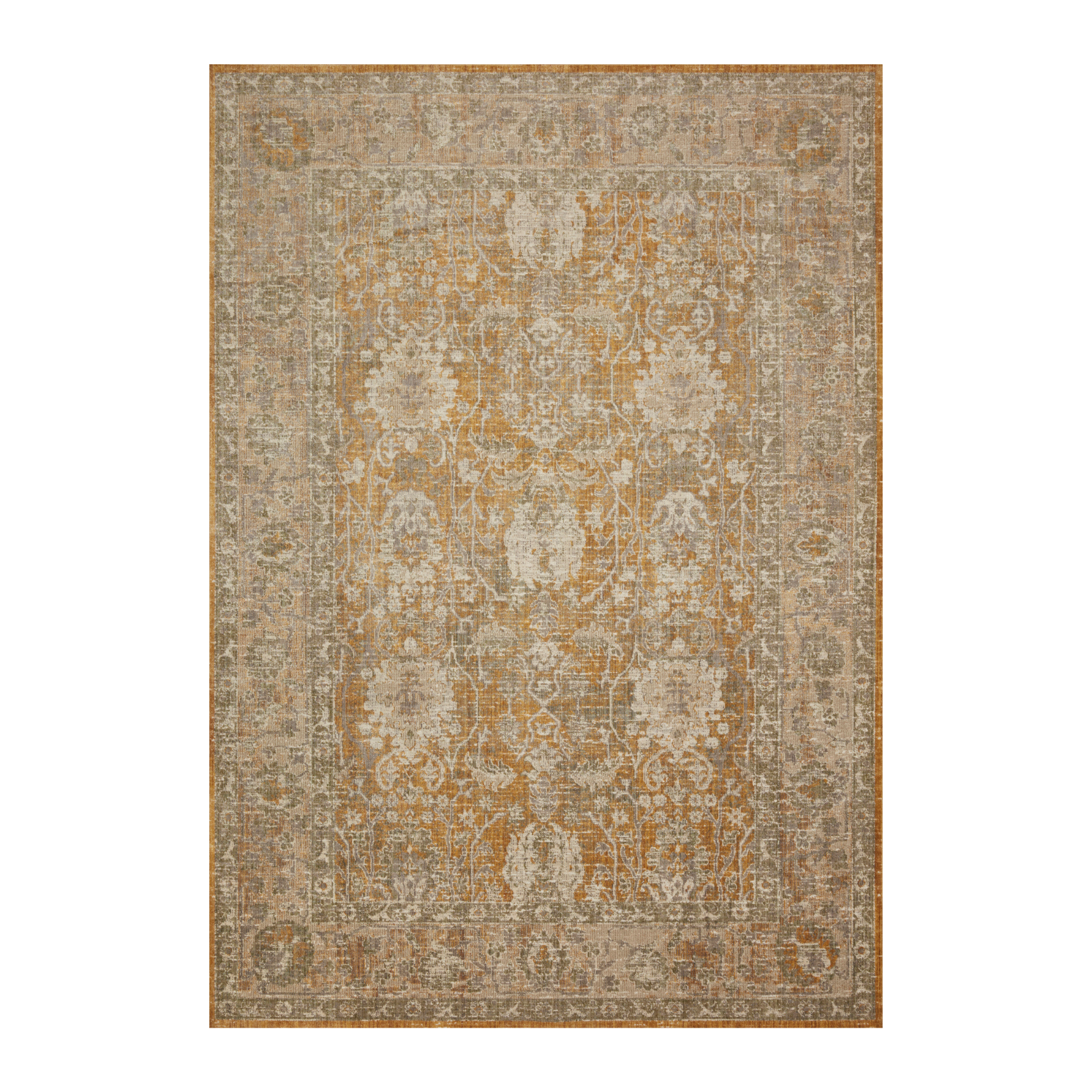 Chris Loves Julia x Loloi Rosemarie Gold / Sand Rug RUGS - patterned Loloi 18" x 18" sample