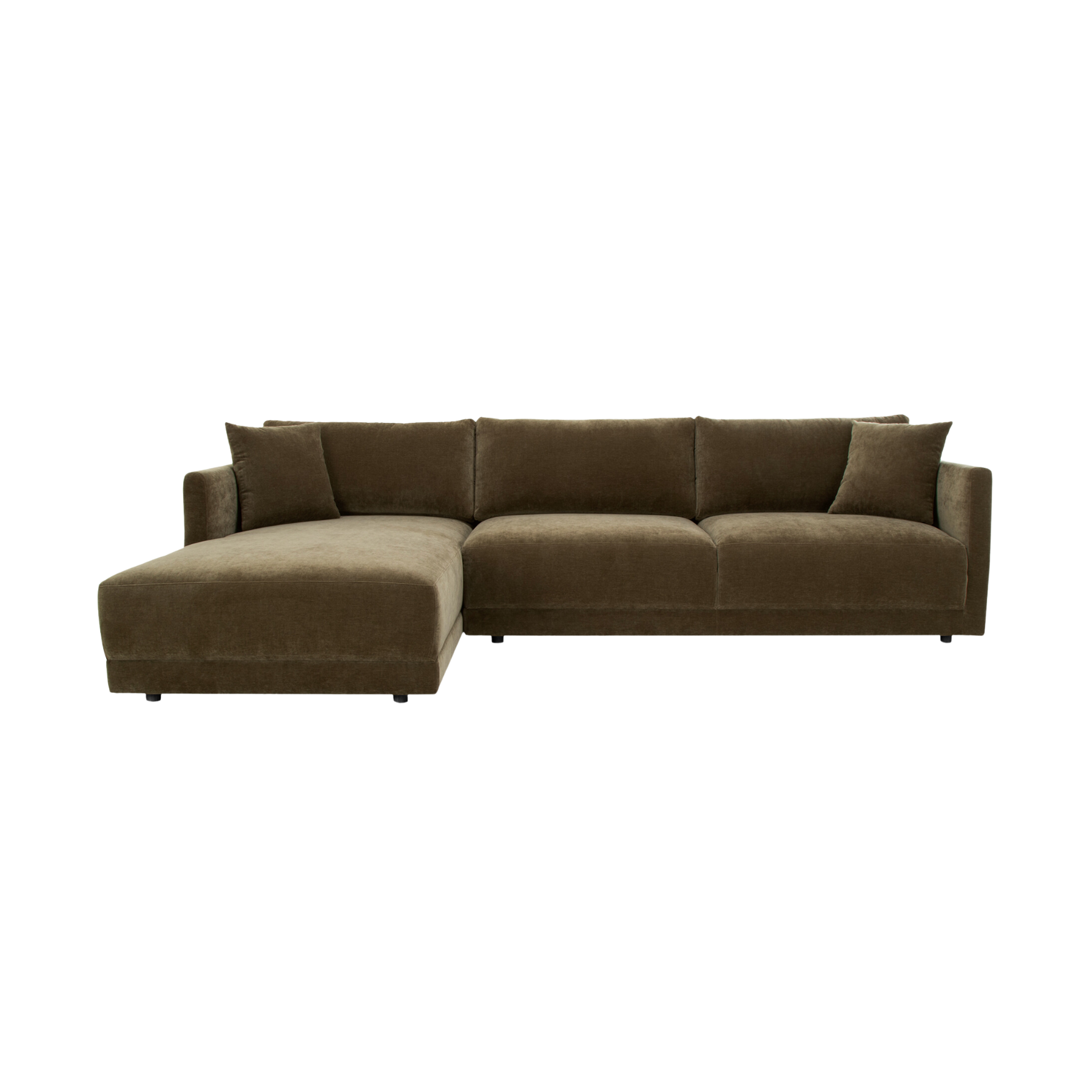 Brienne Sectional Sectionals Moe's Furniture Left Heritage Green