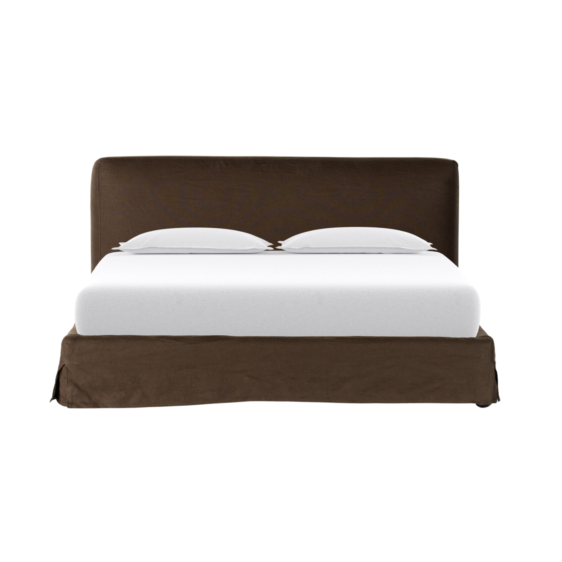 DISCONTINUED - Allen Slipcover Bed Beds Four Hands Queen Brussels Coffee