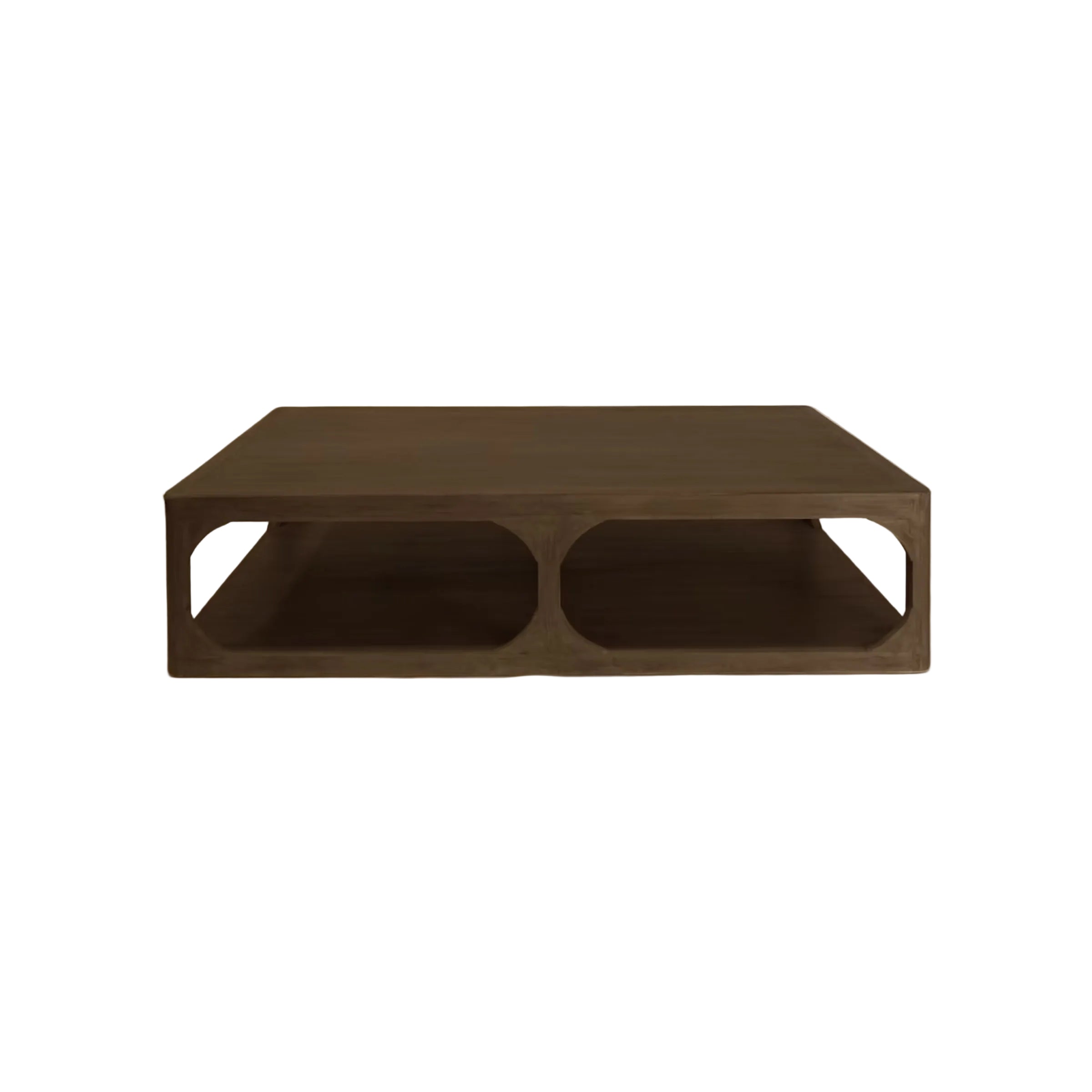 Stella Reclaimed Wood Coffee Table, Aged Brown