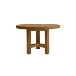 Lawrence Reclaimed Wood Round Dining Table - Natural 5-VINTAGE -table Hauer Market