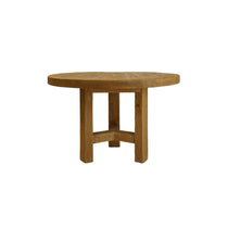 Lawrence Reclaimed Wood Round Dining Table - Natural 5-VINTAGE -table Hauer Market