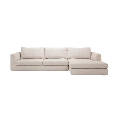 EQ3 Cello Two-Piece Sectional with Right Arm Facing Chaise - Coda Beach